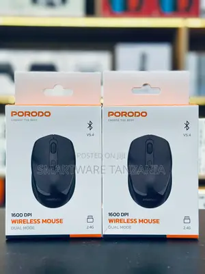 Porodo 1600 DPI Dual Mode Wireless Mouse (Bluetooth 5.4)