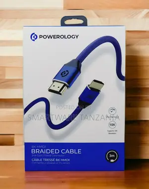 Powerology HDMI Braided Cable 3m Kina Dhahabu