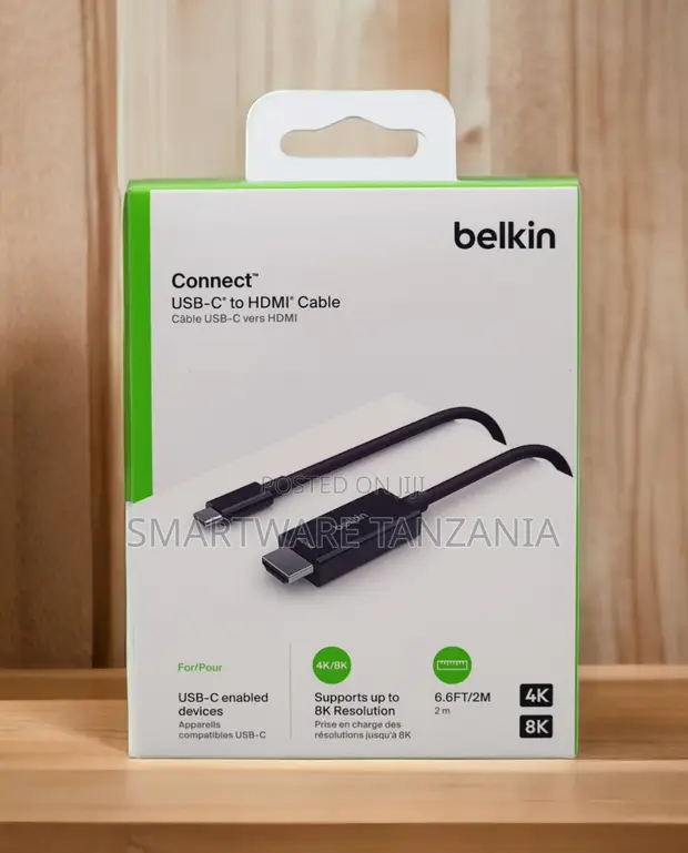 Belkin Connect USB-C to HDMI Cable 2m, 8K Resolution - 1