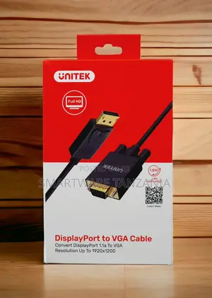 Unitek DisplayPort to VGA Cable 1.8m Full HD