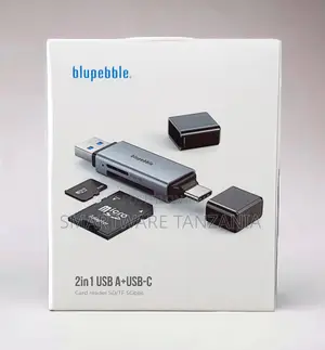 Blupebble 2-in-1 USB-A/USB-C Card Reader