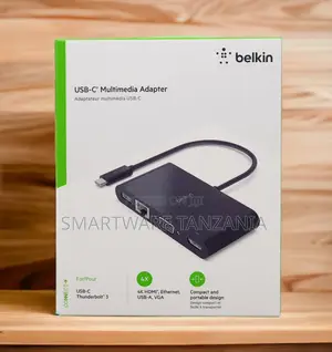 Belkin USB-C Multimedia Adapter HDMI, Ethernet, VGA, USB-A