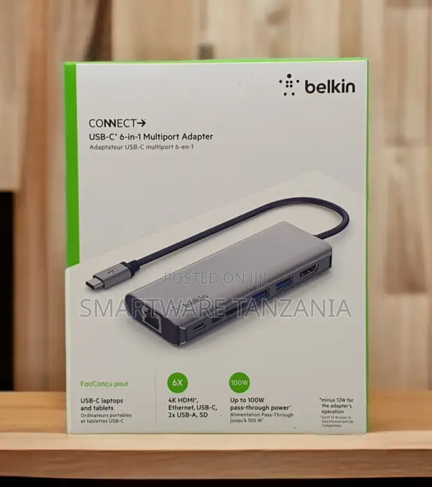 Belkin Connect USB-C 6-in-1 Multiport Adapter 100W HDMI - 1