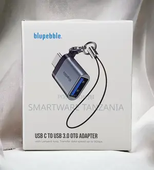 Blupebble USB-C to USB 3.0 OTG Adapter 5Gbps Silver