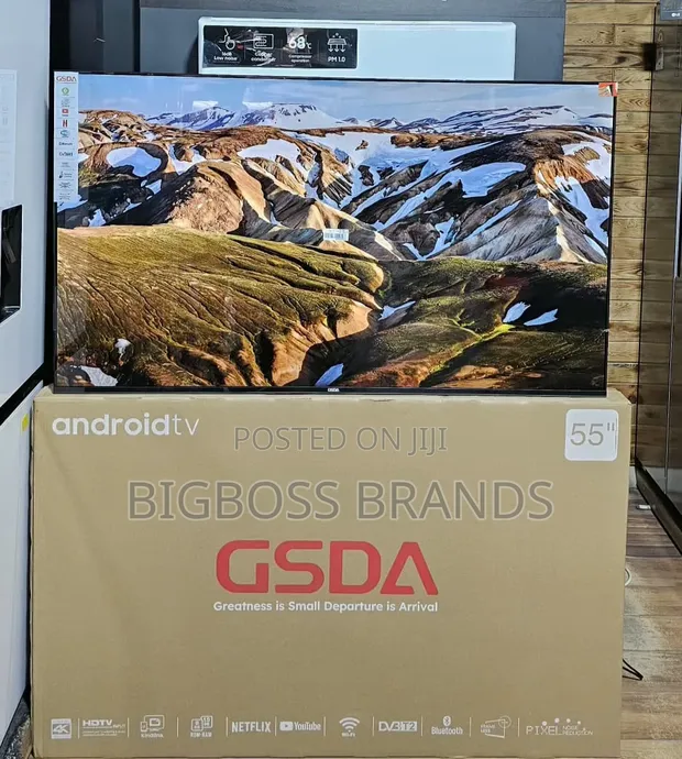 GSDA 55" Smart 4K Frameless LED TV - 1