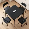 Glossy Black Square Dining Table (80x80cm) - 2