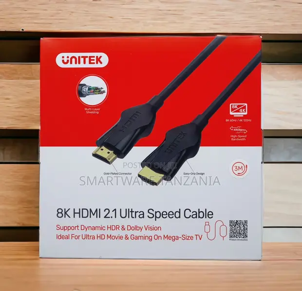 Unitek HDMI 2.1 Ultra Speed Cable 3m 48Gbps - 1