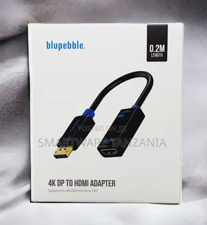 Blupebble DisplayPort to HDMI Adapter 4K 30Hz 0.2m