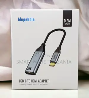 Blupebble USB-C to HDMI Adapter 60Hz Braided Cable 0.2m