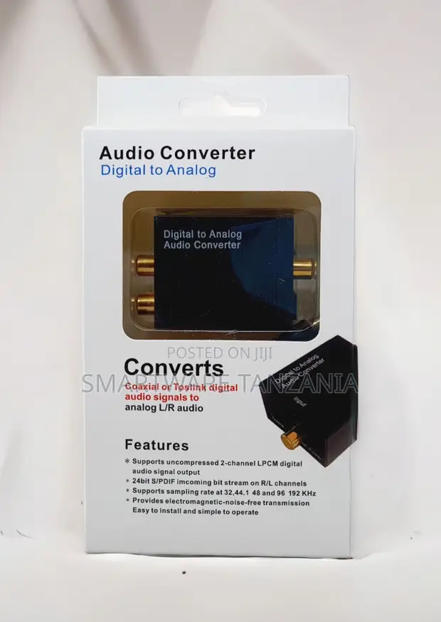 Kigeuzi cha Sauti cha Digital kwenda Analog (Coaxial/Toslink kwenda RCA) - 1