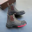 Heavy Duty Dark Brown Chelsea Safety Boots - 1