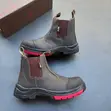 Heavy Duty Dark Brown Chelsea Safety Boots - 3