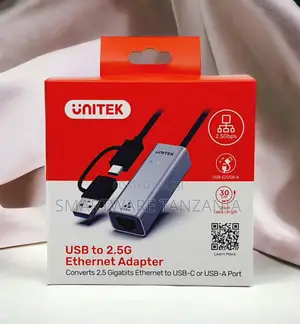 Unitek USB to 2.5G Ethernet Adapter (USB-C/USB-A)