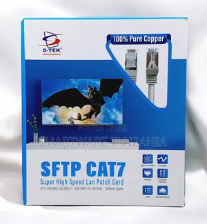 S-Tek Cat7 Ethernet Patch Cord 10Gbps Pure Copper RJ45