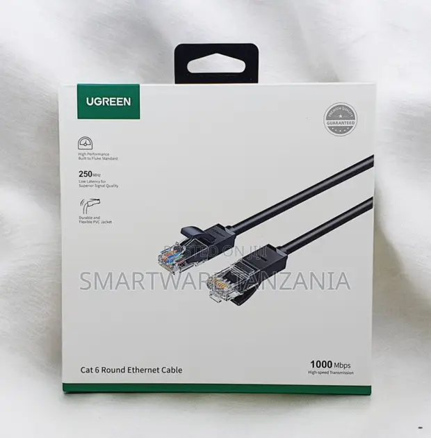 Ugreen Cat6 Round Ethernet Cable 250mhz Fluke Tested - 1