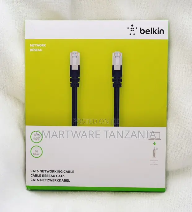Belkin Cat6 Cable ya Ethernet 10m (33ft) 10Gbps - 1