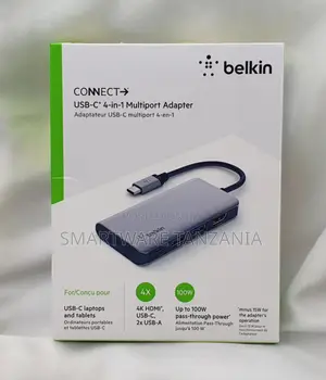 Belkin Connect 4-in-1 USB-C Multiport Adapter 100W Hub