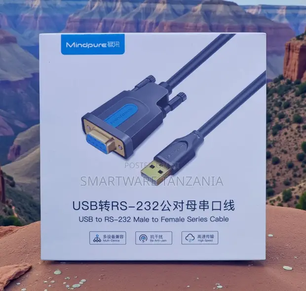 Mindpure USB kwenda RS-232 Serial Cable DB9 - 1