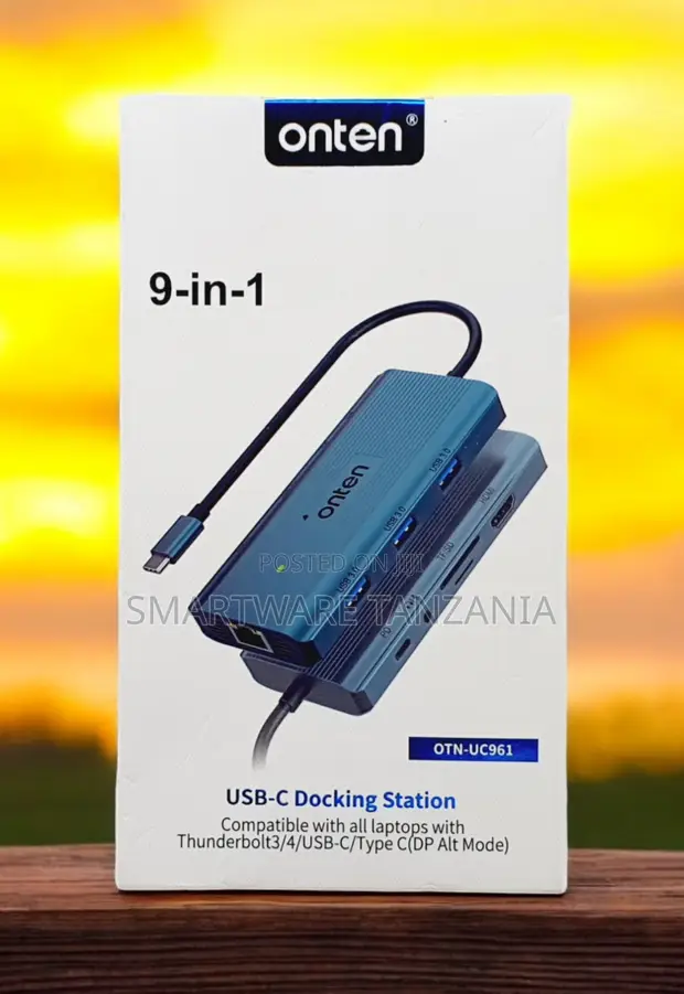 Onten 9-in-1 USB-C Docking Station OTN-UC961 kwa Laptops - 1