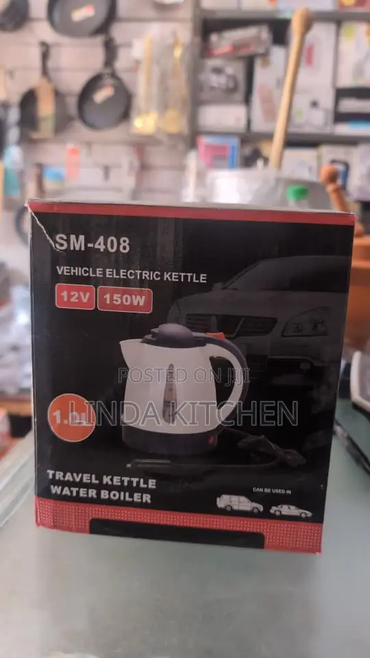 Car Electric Kettle 1L, 150W - 1