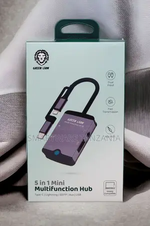 Green Lion 5-in-1 Mini Hub (Type-C/Lightning)