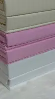 Plain Bedsheets with Stripes - 1