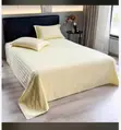 Plain Bedsheets with Stripes - 5