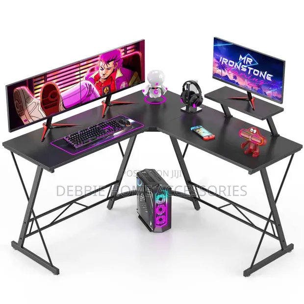 L-Shaped Gaming Desk - Brand New - 1