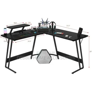 L-Shaped Gaming Desk - Brand New