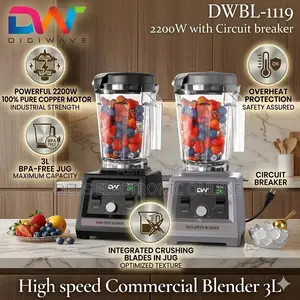 Digiwave Blender ya Biashara 3L 2200W