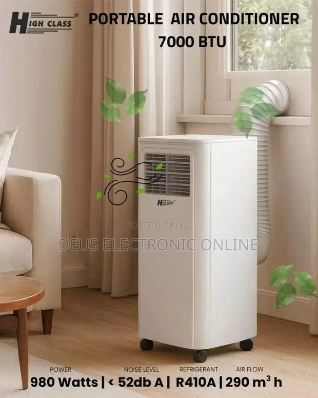 Highclass Portable Air Conditioner - 7000 BTU - 1
