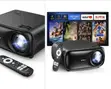 Smart Wireless Projector - 800 ANSI Lumens, Michezo ya 3D - 2