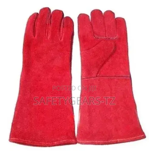 Long Leather Welding Gloves - 1