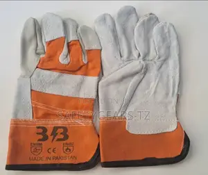 Vgo Orange Cow Split Leather Kinga za Kazi