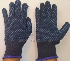 Gloves za Kazi za Pvc Zenye Doti Pande Zote Mbili