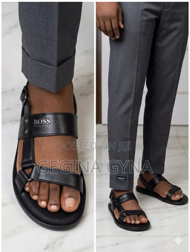 Boss Leather Sandals - Multicolor - 1