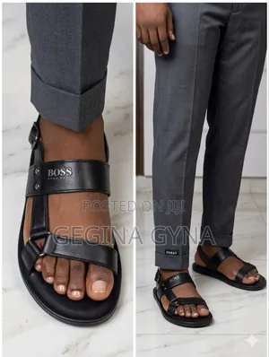 Boss Leather Sandals - Multicolor