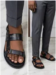 Boss Leather Sandals - Multicolor - 1