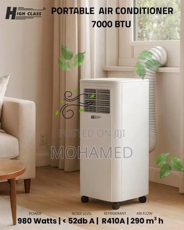 Highclass 7000 BTU Portable Air Conditioner - Brand New - 1