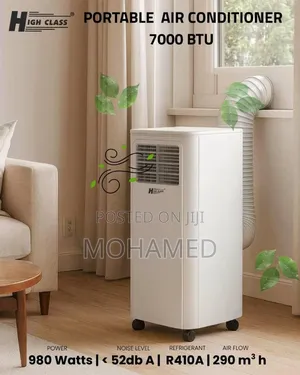 Highclass 7000 BTU Portable Air Conditioner - Brand New