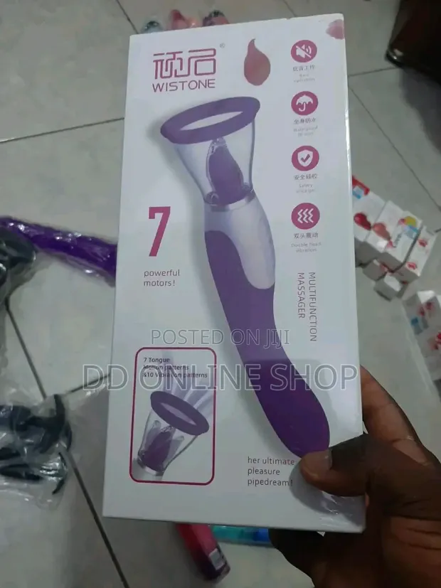 Female Masturbation Vibrator - Tongue Lick & Suck Toy - 1