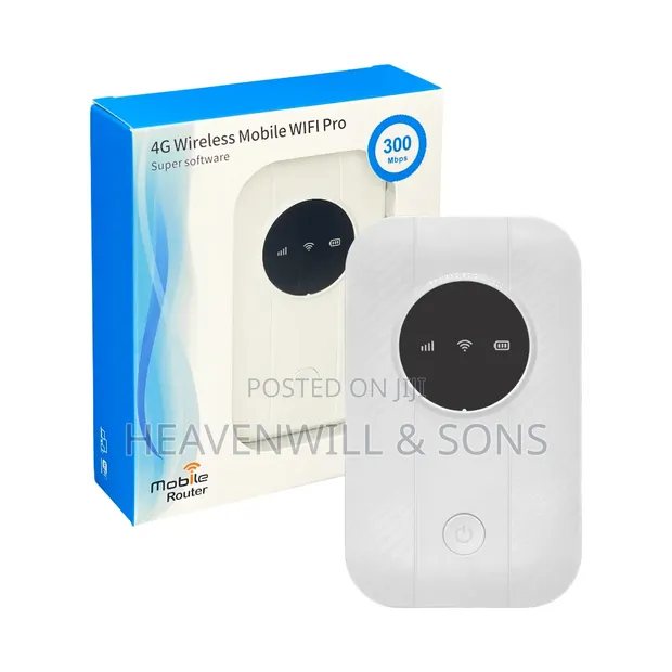 Universal Pocket WiFi Router 4G/5G – 300Mbps, Watumiaji 16, Betri Saa 16 - 1