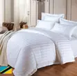 Seti ya Duvet Nyeupe yenye Michirizi - 1
