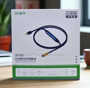 JH-Z245 USB to Toslink Fiber Optic Audio DAC Converter