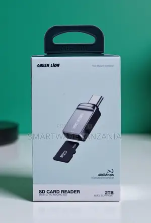 Green Lion USB-C Micro SD Card Reader 480Mbps, 2TB Support