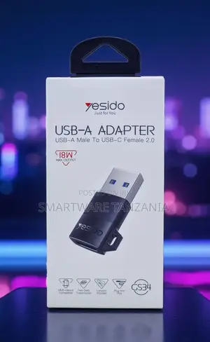Yesido GS34 USB-A to USB-C Female Adapter 18W
