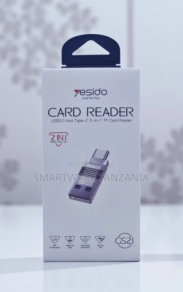 Yesido GS21 2-in-1 Kisomaji Kadi cha USB-C TF - 1