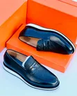 Anax Men's Leather Loafers - Size 39-46 - 3