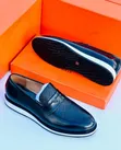 Anax Men's Leather Loafers - Size 39-46 - 5