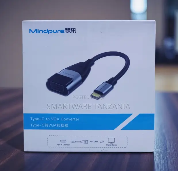 Mindpure USB-C to VGA Adapter for Laptops - 1